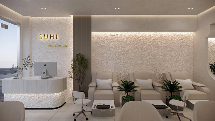 thiết kế nội thất tiệm nail quận 6