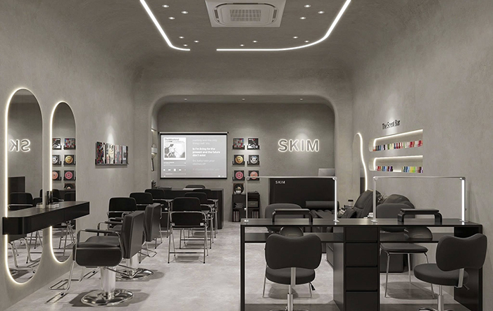 thiết kế tiệm nail kim