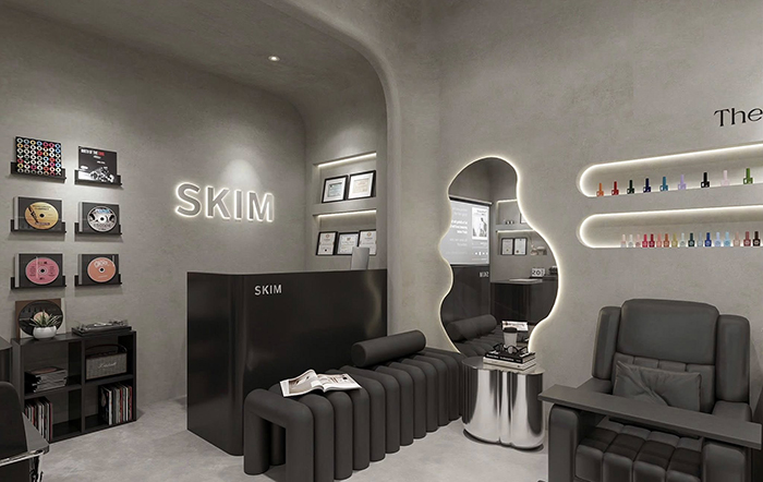 thiết kế tiệm nail kim