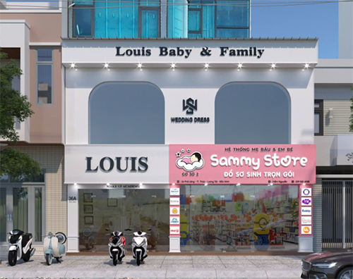 Bảng hiệu Shop Mẹ Bầu và em Bé