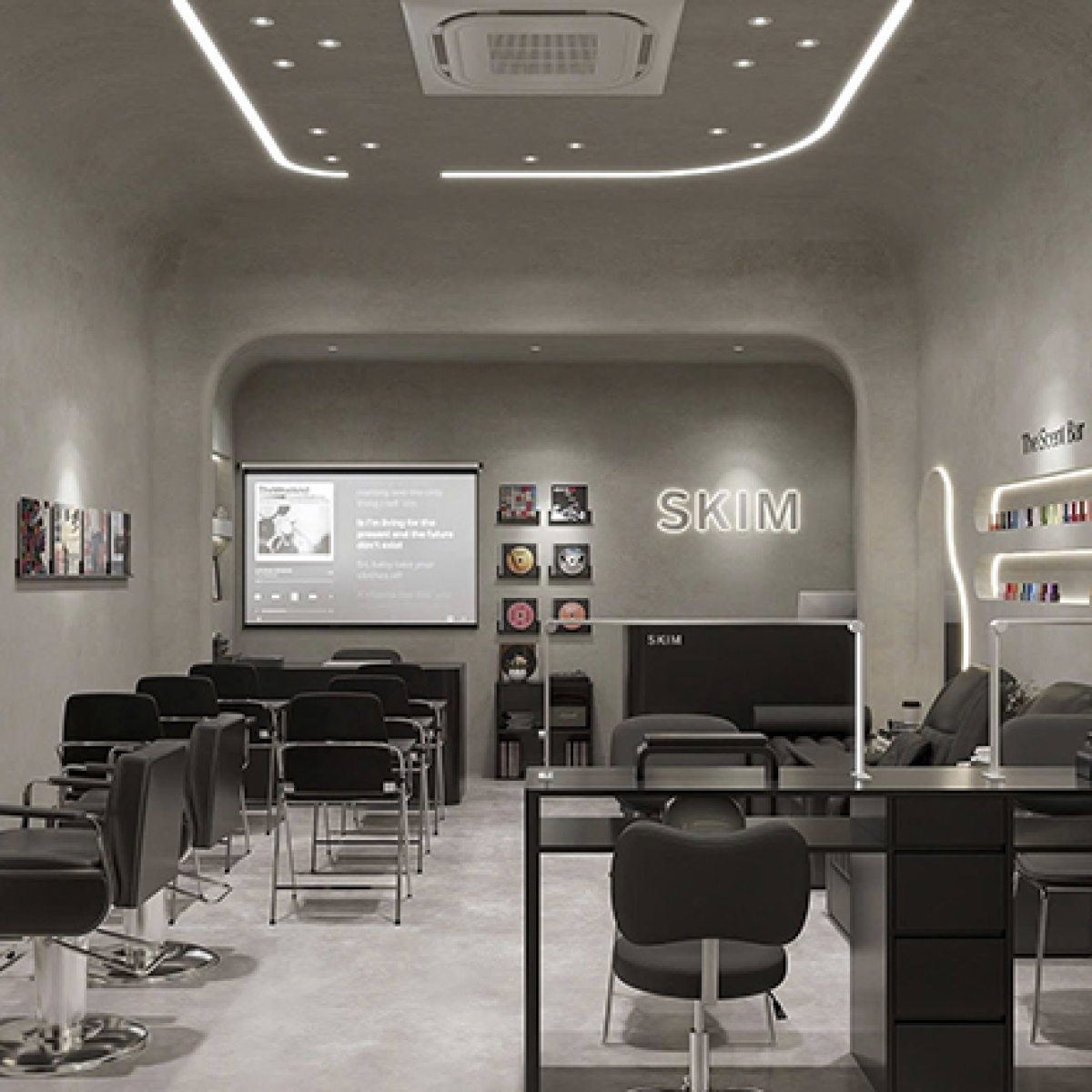 hiết kế mẫuTiệm Nails đẹp SKIM