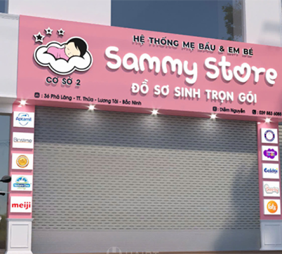 Bảng hiệu Shop Mẹ Bầu và em Bé